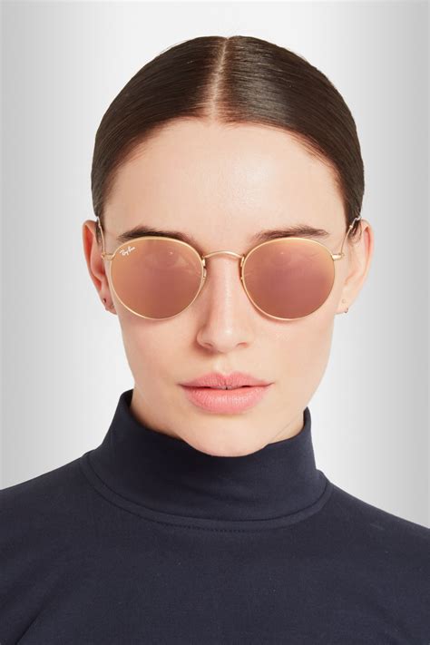 ray ban mirror sunglasses round